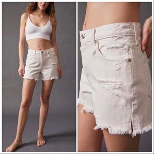Free People We the Free Makai Cutoff Short White Sz 30